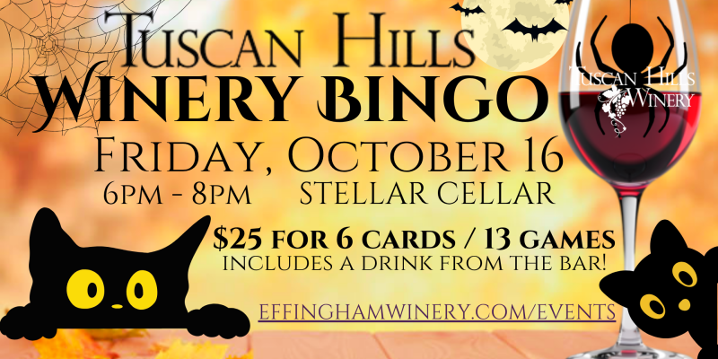 Winery Bingo October 16