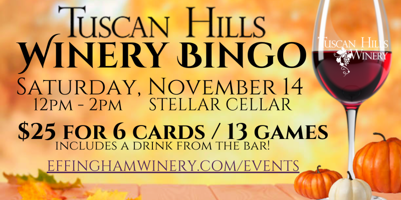 Winery Bingo November 14