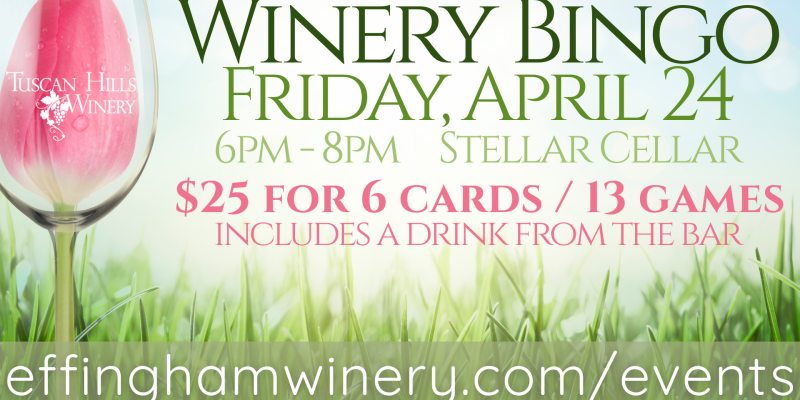 Winery Bingo April