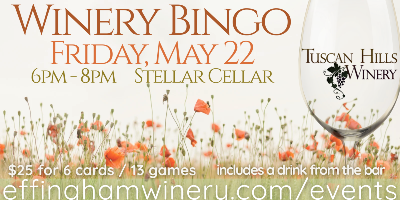 Winery Bingo May 22