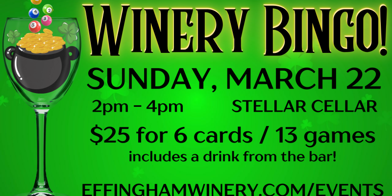 Winery Bingo March
